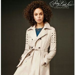 Studded Tan / Khaki Trench Coat